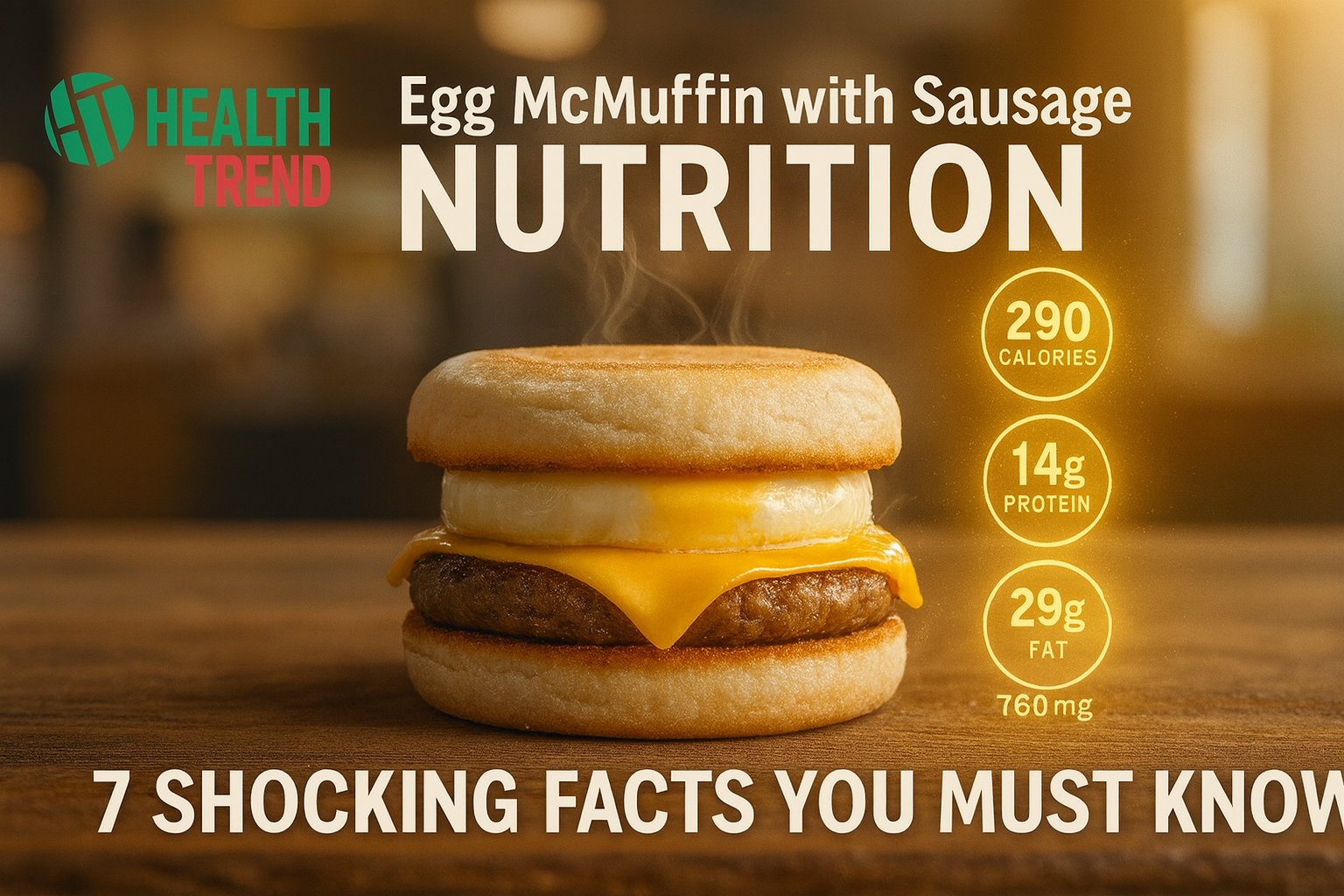 Egg McMuffin with Sausage Nutrition